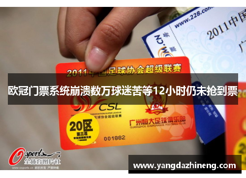 欧冠门票系统崩溃数万球迷苦等12小时仍未抢到票